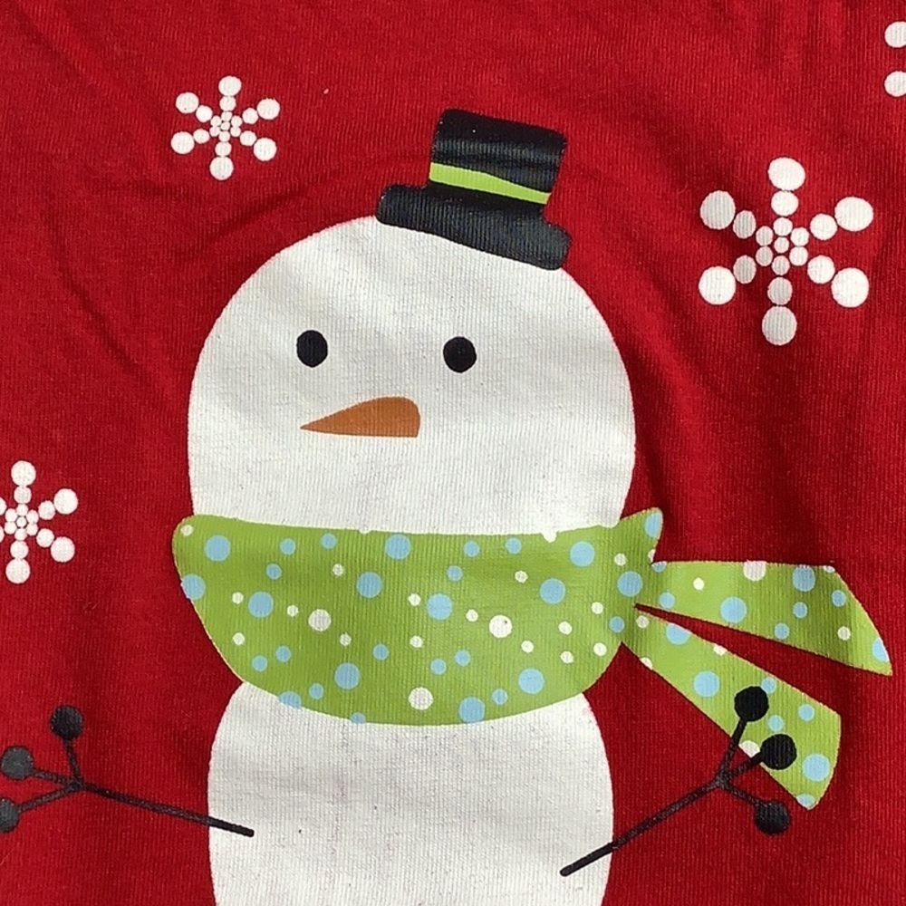 Snowman Holiday Christmas Dog Tee - Picture 4 of 7